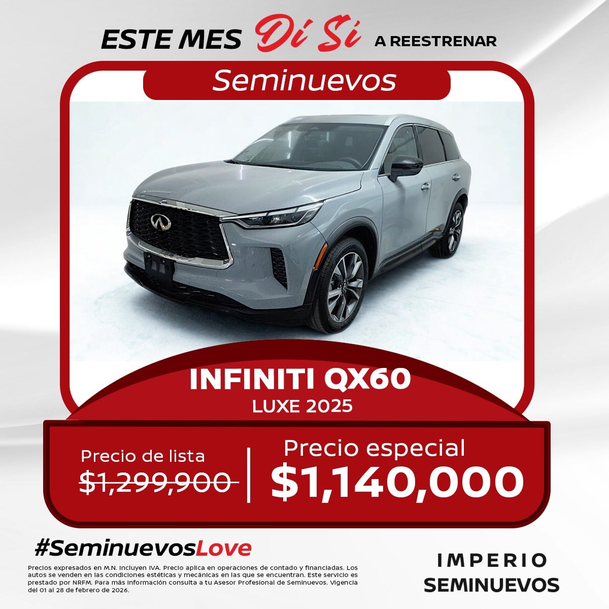 INFINITI QX60 LUXE 2025