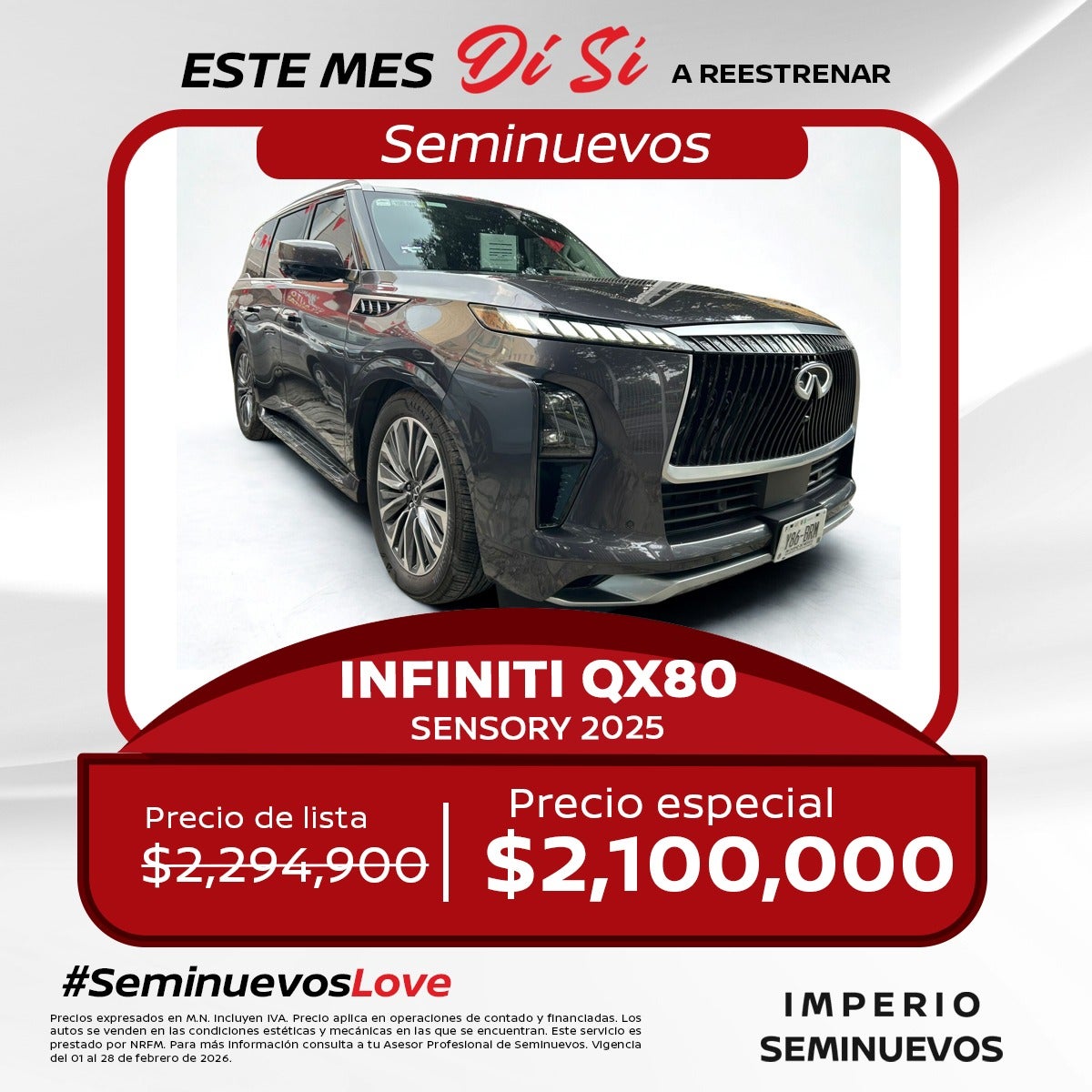 INFINITI QX80 SENSORY 2025