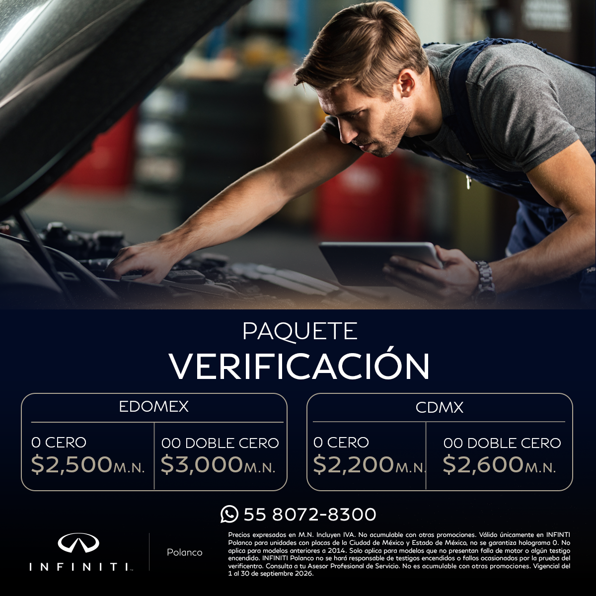 Verificamos tu INFINITI por ti